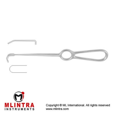 Kocher-Langenbeck Retractor Stainless Steel, 21.5 cm - 8 1/2" Blade Size 40 x 18 mm